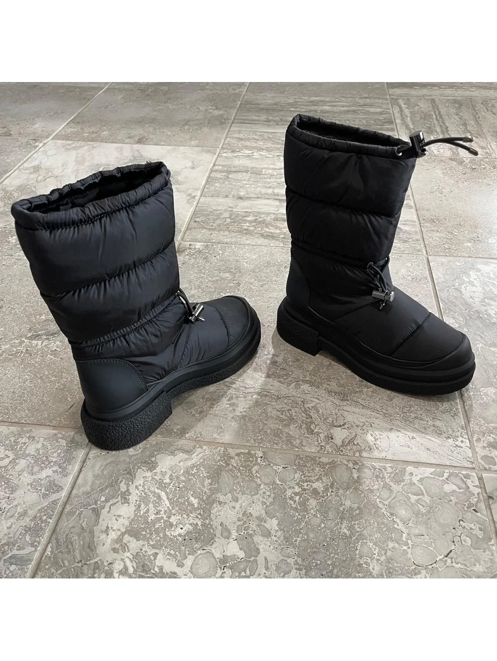 Stuart Weitzman Cam SportLift Boots in Black, Size 7.5 New in Box Retail $595
